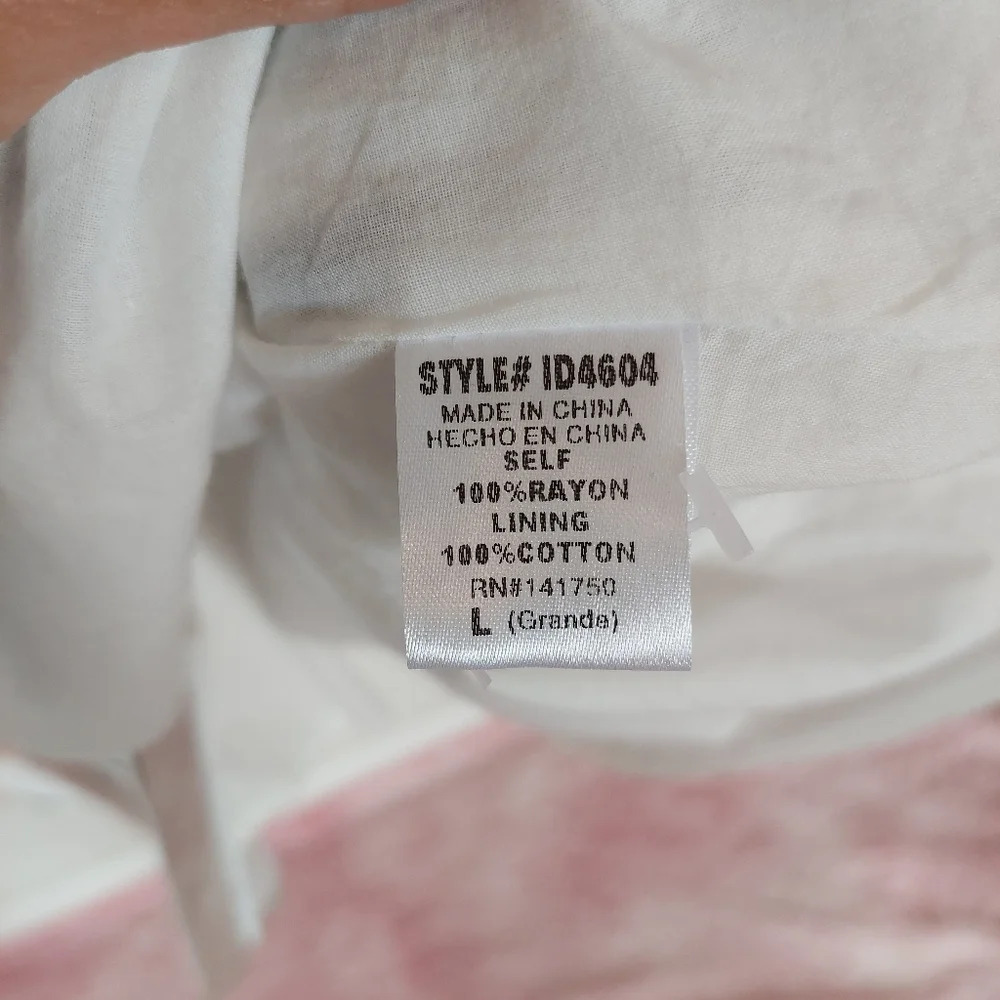 Boheme Stripped Belted Dress Size Large Pockets - Picture 10 of 12